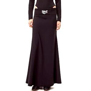Zara Everlast Maxi Skirt Women's M Black High Stretch Bodycon Sportswear Y2K NWT